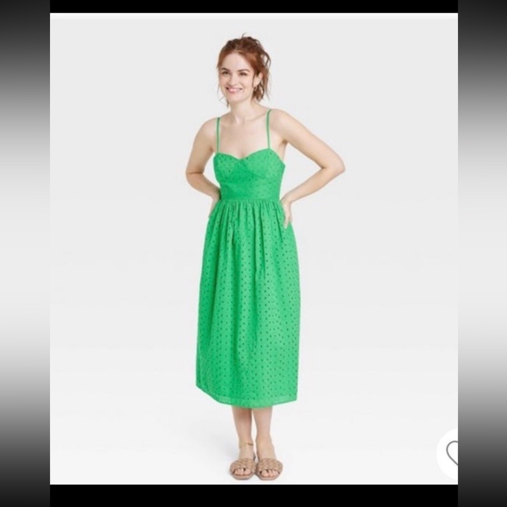 A New Day Green Midi Dress
